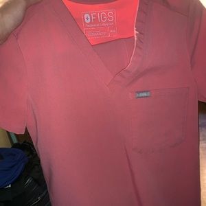 Pink figs catarina one pocket scrub top.